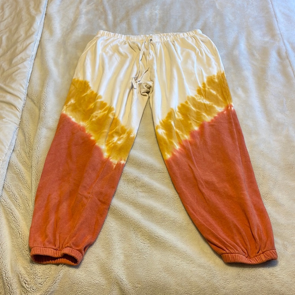 Lone Lux tie dye sunset joggers